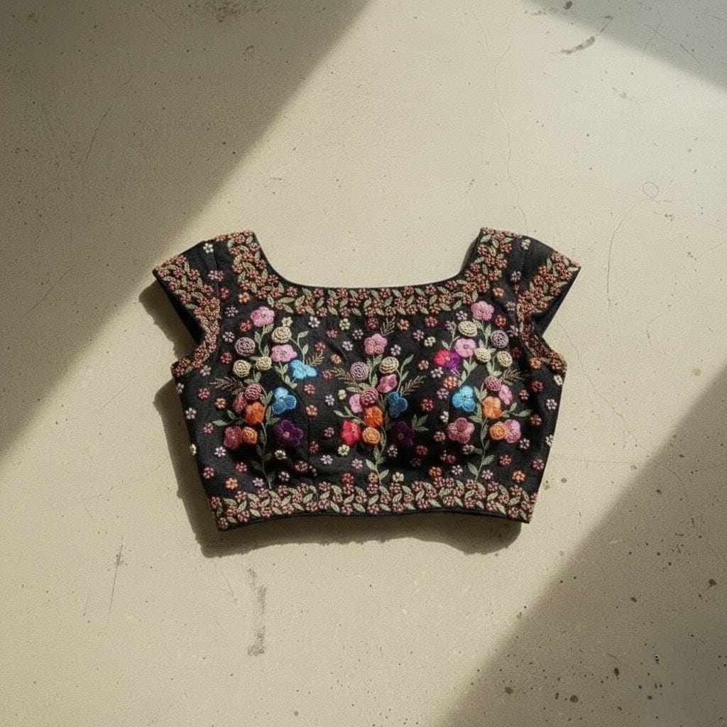 All Embroidered Black Color Best Saller Blouse