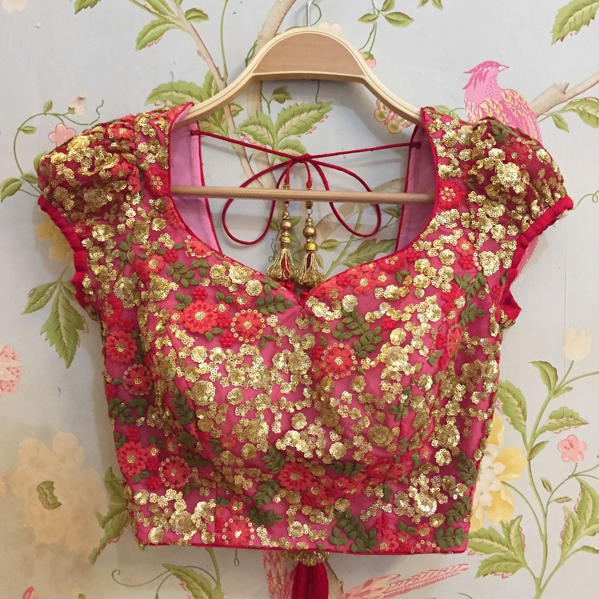 Fresh Sequin Embroidery Blouse For Party & Wedding Wear