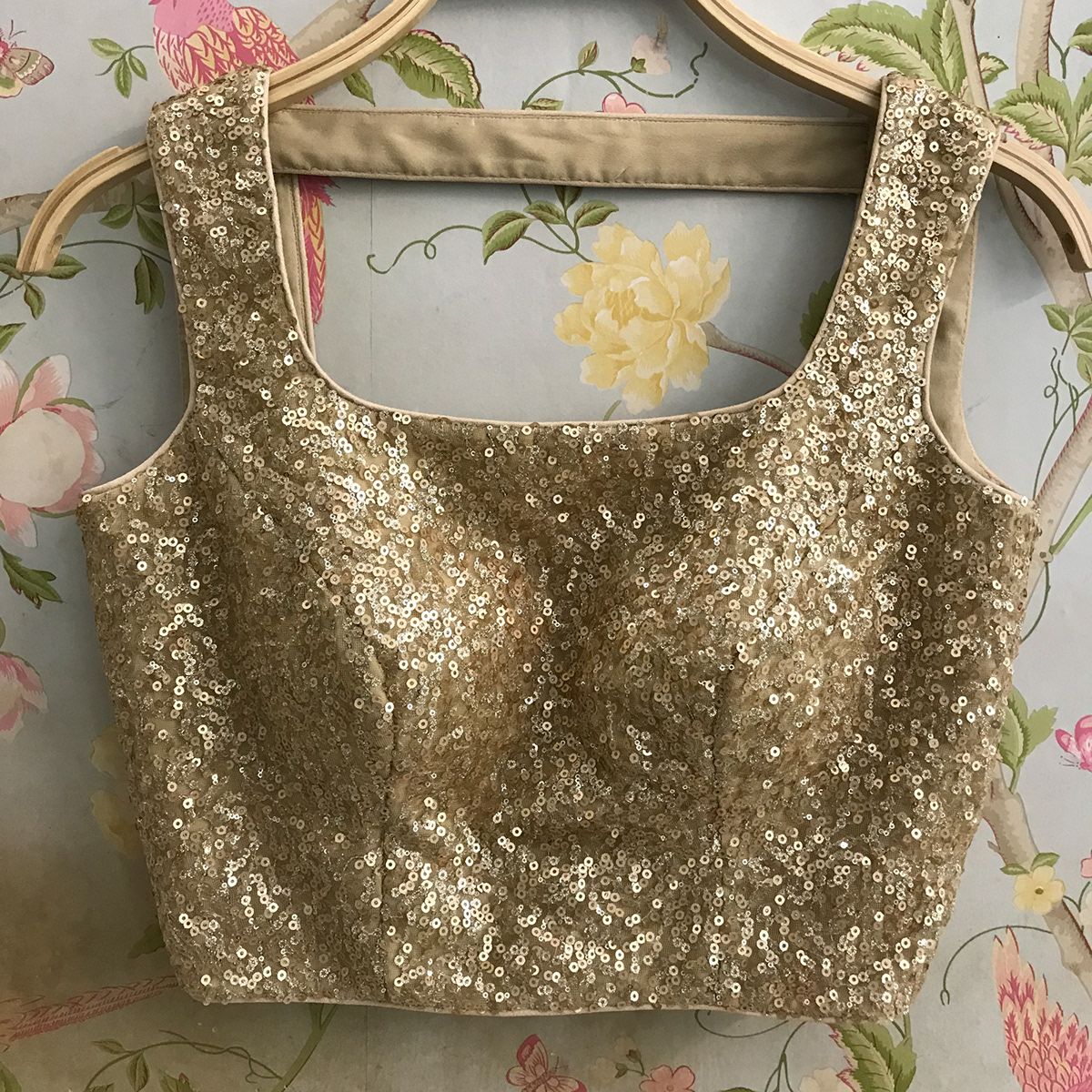 Best Buy Sequin Embroidery Golden Ethnic Blouse