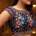 All Embroidered Blue Color Best Saller Blouse